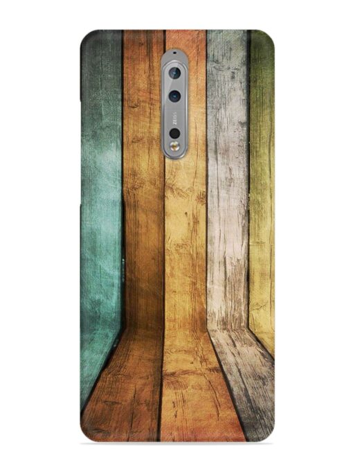 Wooden Realistic Art Snap Case for Nokia 8 Zapvi