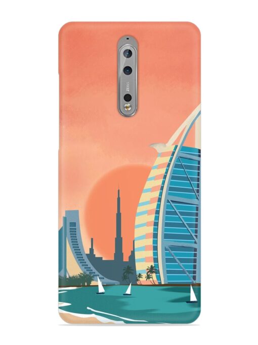 Dubai Architectural Scenery Snap Case for Nokia 8 Zapvi