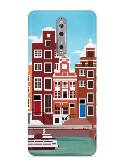 Scenery Architecture Amsterdam Landscape Snap Case for Nokia 8 Zapvi