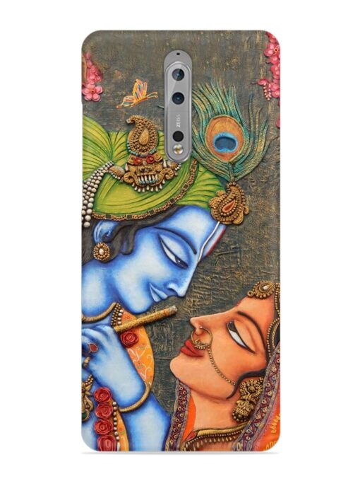 Lord Radha Krishna Flute Art Snap Case for Nokia 8 Zapvi