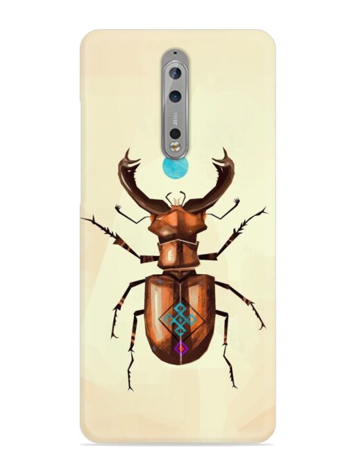 Stag Beetle Vector Snap Case for Nokia 8 Zapvi