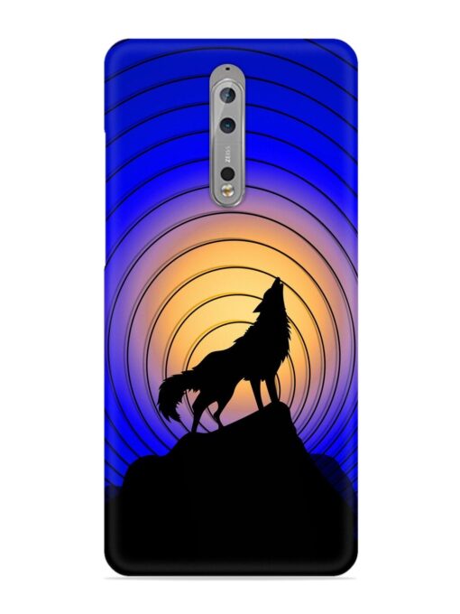 Fox Roaring Design Snap Case for Nokia 8 Zapvi