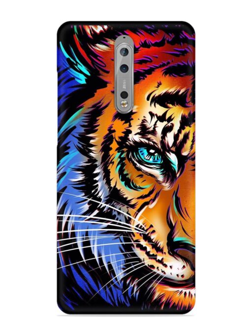 Colorful Lion Art Snap Case for Nokia 8 Zapvi