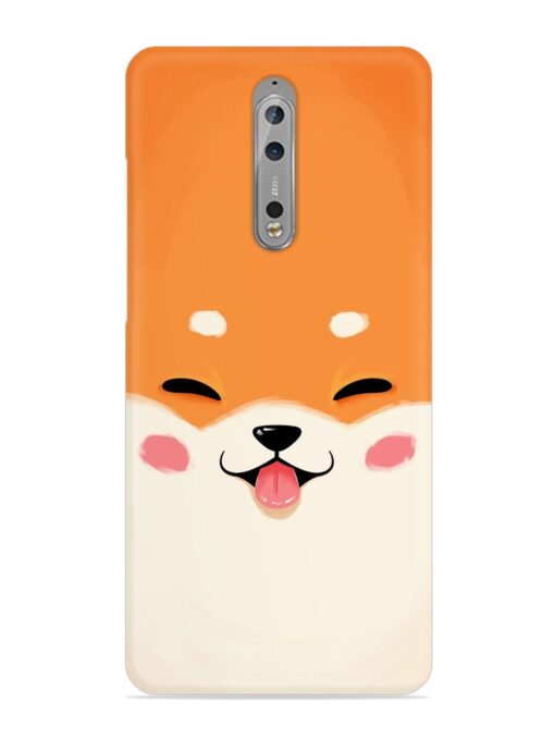 Happy Cat Art Snap Case for Nokia 8 Zapvi