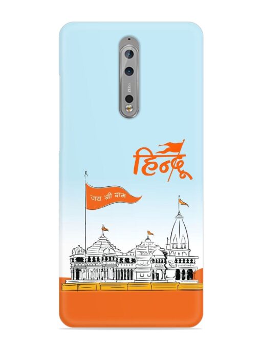 Ram Mandir Hindu Snap Case for Nokia 8 Zapvi