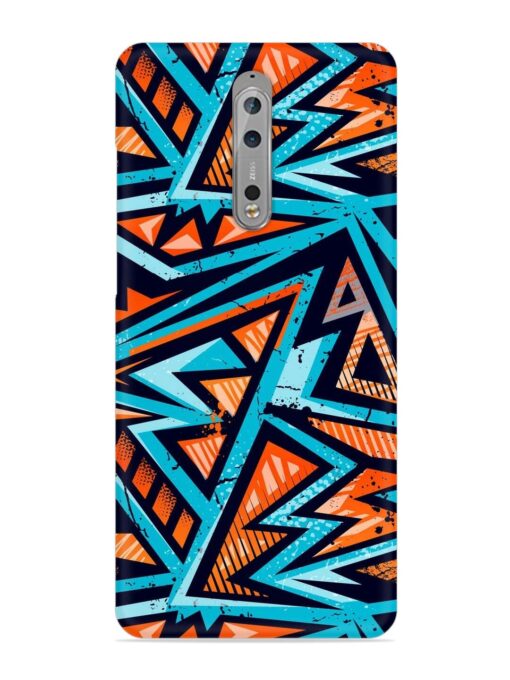 Abstract Seamless Grunge Snap Case for Nokia 8 Zapvi