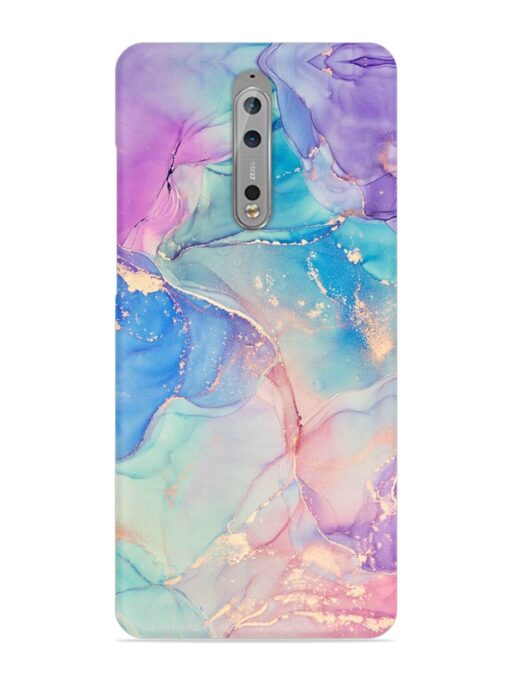 Alcohol Ink Colors Snap Case for Nokia 8 Zapvi