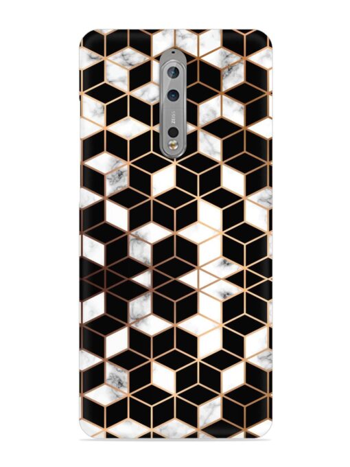 Vector Marble Texture Snap Case for Nokia 8 Zapvi