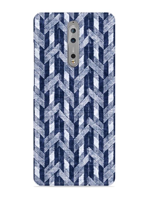 Abstract Herringbone Motif Snap Case for Nokia 8 Zapvi