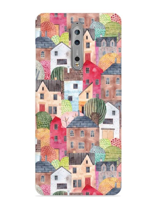 Abstract Seamless Pattern Snap Case for Nokia 8 Zapvi