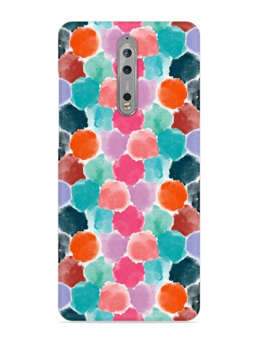 Colorful Seamless Pattern Snap Case for Nokia 8 Zapvi