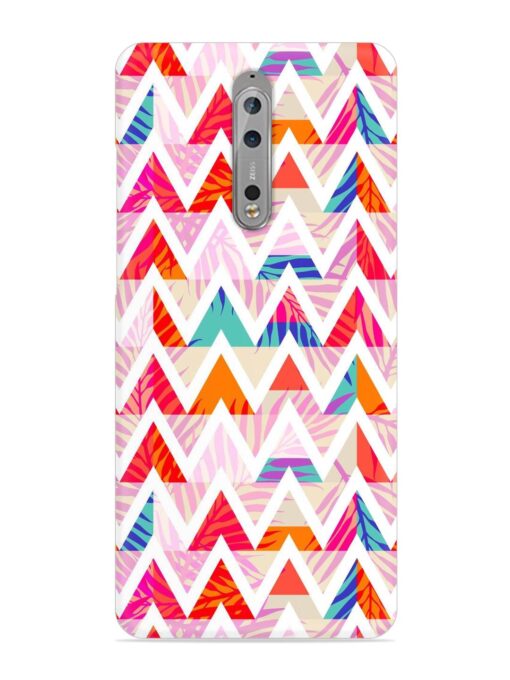 Abstract Triangle Background Snap Case for Nokia 8 Zapvi