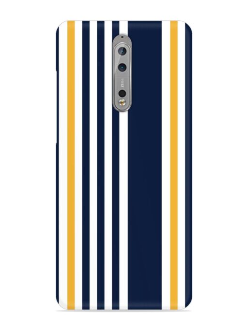 Seamless Stripe Pattern Snap Case for Nokia 8 Zapvi