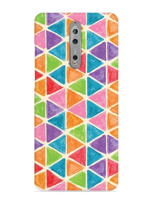 Seamless Colorful Isometric Snap Case for Nokia 8 Zapvi