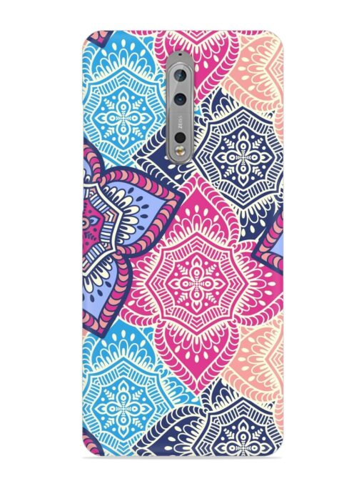 Ethnic Floral Seamless Snap Case for Nokia 8 Zapvi