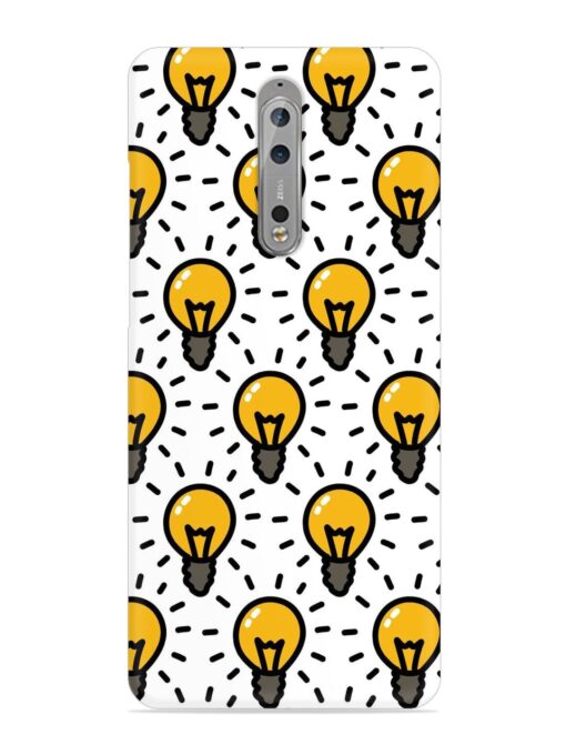 Light Bulb Seamless Snap Case for Nokia 8 Zapvi