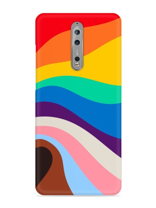 Minimal Pride Art Snap Case for Nokia 8 Zapvi