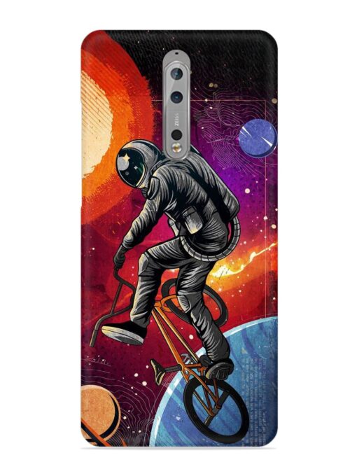 Super Eclipse Bmx Bike Snap Case for Nokia 8 Zapvi