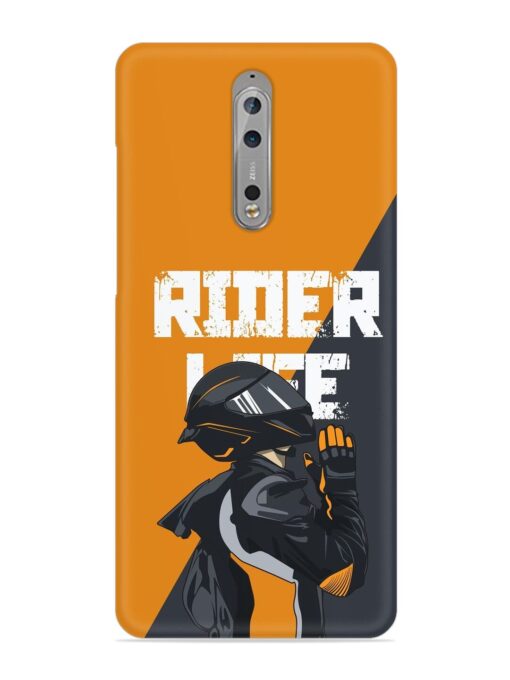 Rider Life Snap Case for Nokia 8 Zapvi