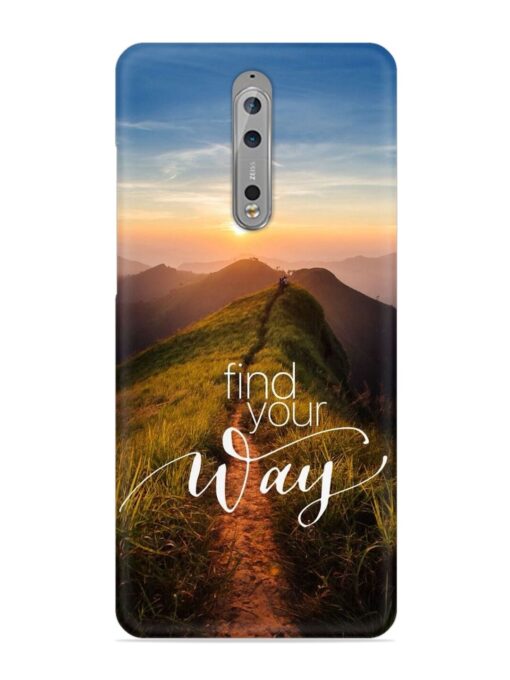 Find Your Way Snap Case for Nokia 8 Zapvi