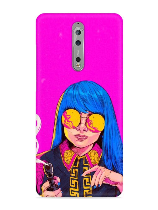 Aesthetic Anime Girl Snap Case for Nokia 8 Zapvi