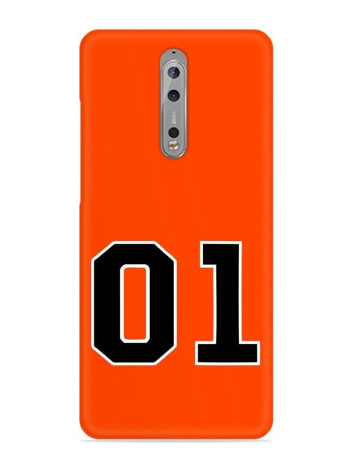 01 Number Snap Case for Nokia 8 Zapvi