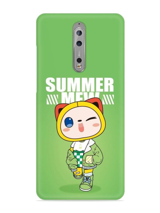 Summer Mew Snap Case for Nokia 8 Zapvi