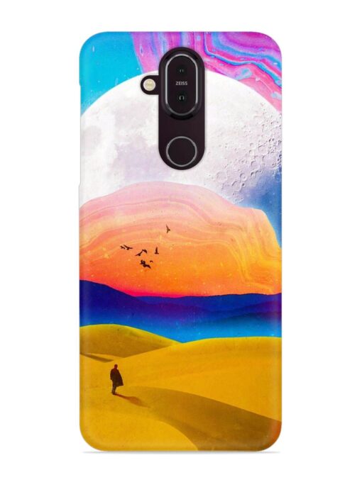 Sandy Desert Snap Case for Nokia 8.1 Zapvi