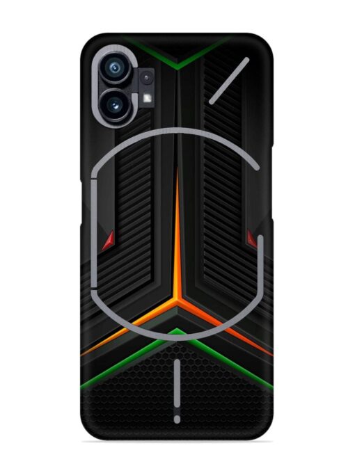 Orange Triangle Light Snap Case for Nothing Phone 1 Zapvi