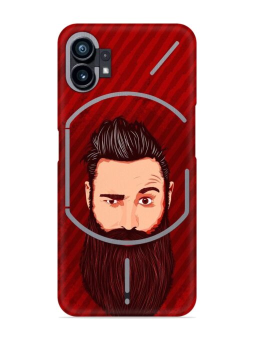 Beardo Man Snap Case for Nothing Phone 1 Zapvi