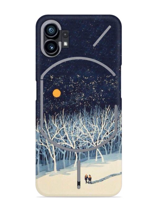 Full Moon Snowshoe Tour Snap Case for Nothing Phone 1 Zapvi