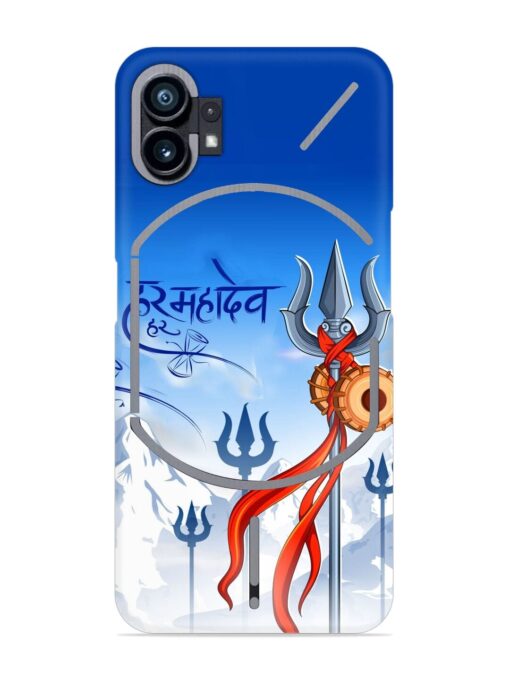 Har Har Mahadev Trishul Snap Case for Nothing Phone 1 Zapvi