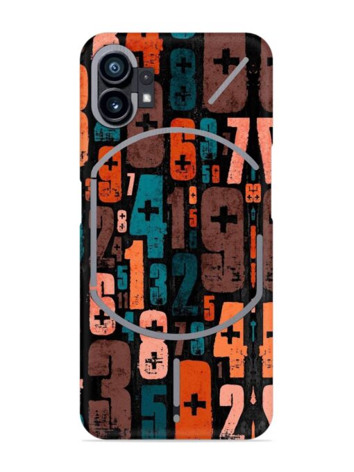 0 To 9 Art Snap Case for Nothing Phone 1 Zapvi