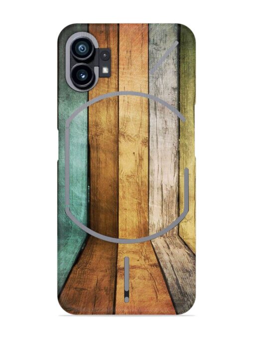 Wooden Realistic Art Snap Case for Nothing Phone 1 Zapvi