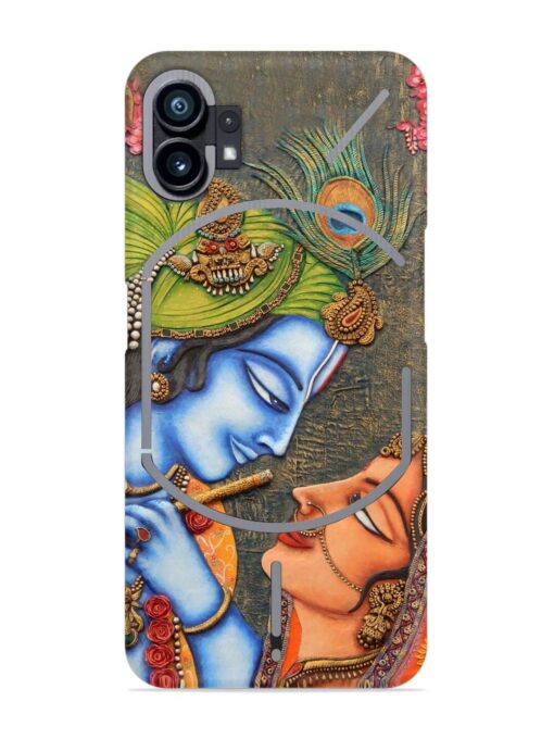 Lord Radha Krishna Flute Art Snap Case for Nothing Phone 1 Zapvi