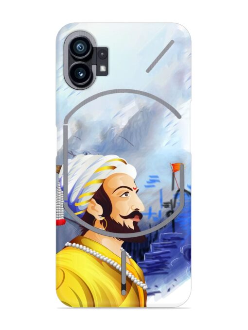 Shivaji Maharaj Color Paint Art Snap Case for Nothing Phone 1 Zapvi