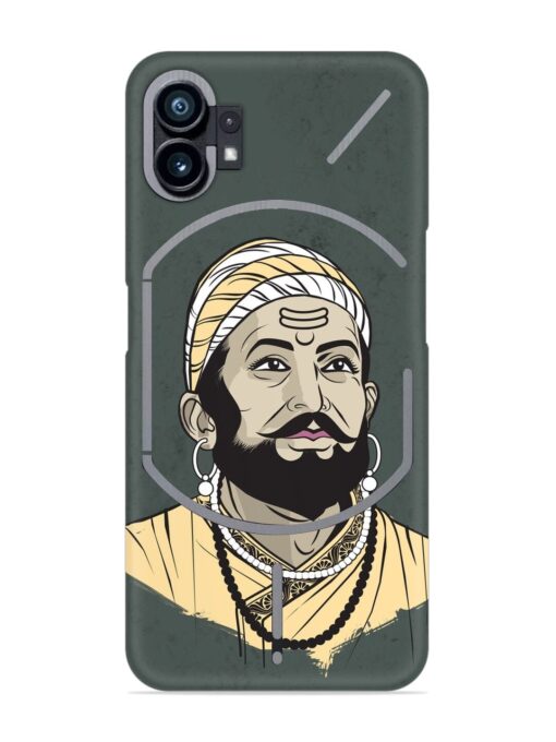 Shivaji Maharaj Vector Art Snap Case for Nothing Phone 1 Zapvi