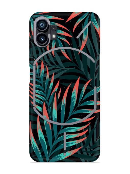 Green Leaf Art Snap Case for Nothing Phone 1 Zapvi