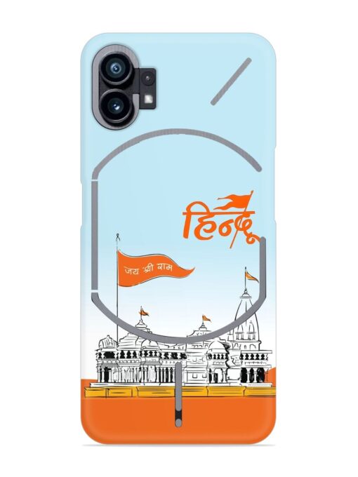 Ram Mandir Hindu Snap Case for Nothing Phone 1 Zapvi