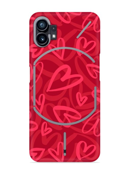 Seamless Romantic Pattern Snap Case for Nothing Phone 1 Zapvi