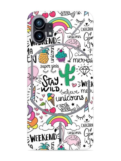 Unicorn Ice Cream Snap Case for Nothing Phone 1 Zapvi