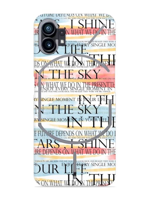 Seamless Slogans Pattern Snap Case for Nothing Phone 1 Zapvi