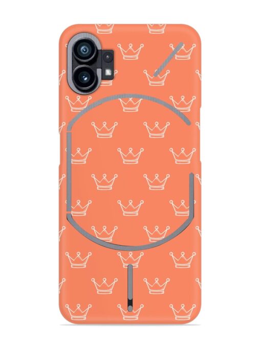 Hand Drawn Crown Snap Case for Nothing Phone 1 Zapvi