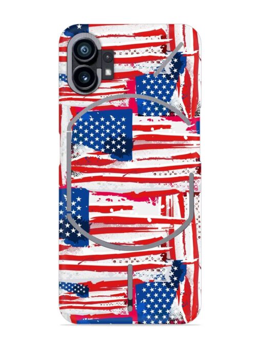 Usa Flag Seamless Snap Case for Nothing Phone 1 Zapvi