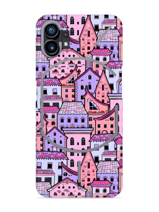 Seamless Pattern Houses Snap Case for Nothing Phone 1 Zapvi