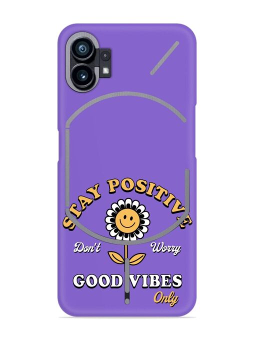 Retro Positive Flower Snap Case for Nothing Phone 1 Zapvi