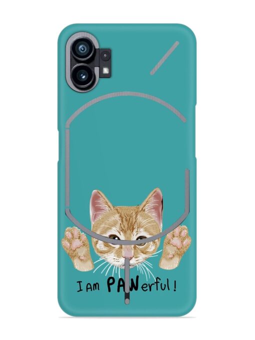 Typography Slogan Cat Snap Case for Nothing Phone 1 Zapvi