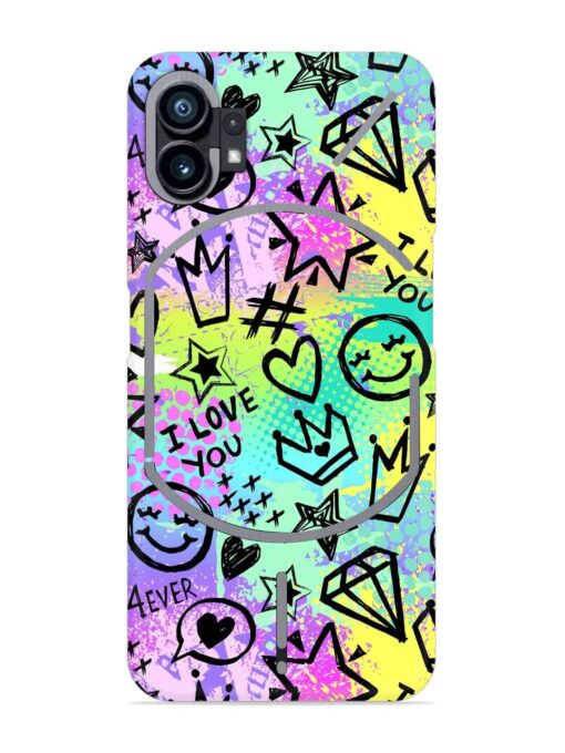 Bright Seamless Pattern Snap Case for Nothing Phone 1 Zapvi