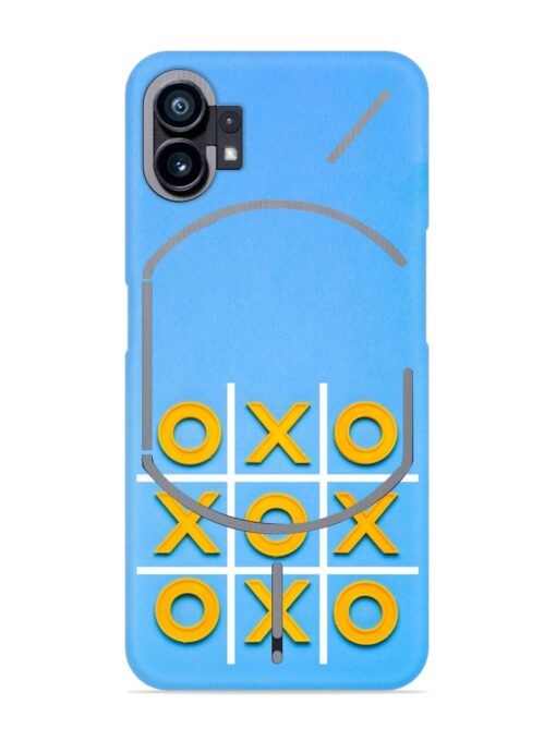 Yellow Plastic Crosses Snap Case for Nothing Phone 1 Zapvi