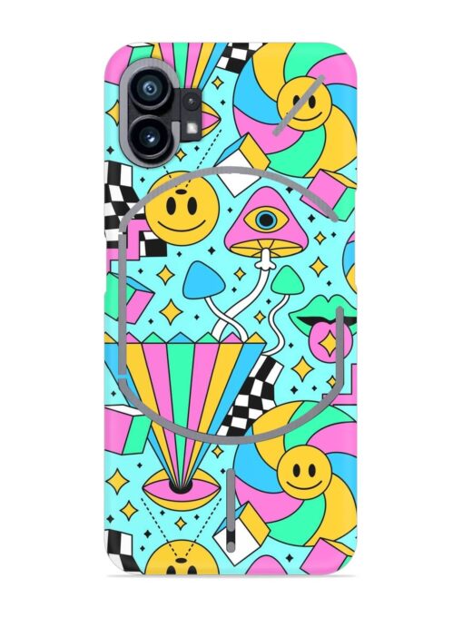 Trippy Rainbow 60S Snap Case for Nothing Phone 1 Zapvi